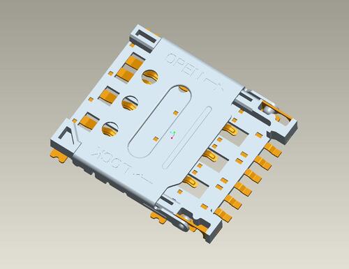 SMHN-S03(掀蓋式-6+1P/1.45H)  |Products|Memory Card connector|SIM CARD |Nano-SIM