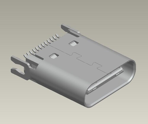 MCCF-C2D2(夾板0.8/外殼2魚叉)  |Products|USB C TYPE connector|24 PIN