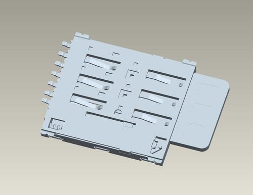 SMPN-SN2(自彈式-6+1P/1.37H/無定位柱)  |Products|Memory Card connector|SIM CARD |Nano-SIM